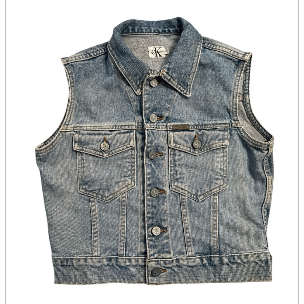 Calvin Klein Jeans Blue Denim Vest